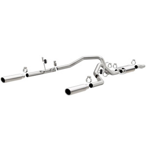 Magnaflow Stainless Cat-Back Muffler, 3"/2.5" Tubing, 3.5" Slash Tip /Exhaust Systems/Dual Exhaust Kit Split Rear Exit