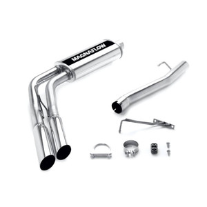 Magnaflow Stainless Cat-Back Solid Front Axle (Sfa), 3" System, 3.5" Polished Tips, /Exhaust Systems/Dual Exhaust Kit Side Exit Before Rear Tires