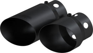 MBRP Black-Coated Tip Cover Set, 4" Inlet, 5" Outlet, 6.75"/9.75" length, 2008-2024 Ford F-250/350/450 6.4L/6.7L PowerStroke
