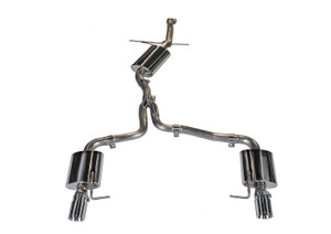 AWE Touring Edition Exhaust for B8.5 Allroad - Dual Outlet, Polished Silver Tips