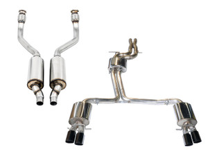 AWE Touring Edition Exhaust System for B8/8.5 S5 Cabrio (Exhaust + Resonated Downpipes) - Diamond Black Tips