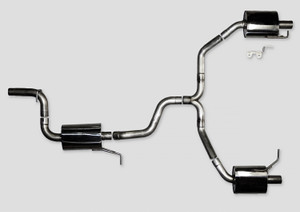 AWE Touring Edition Exhaust for VW CC 2.0T - Dual Outlet - Diamond Black Tips