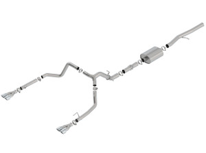 Borla 3.5", 2.75" Cat-Back Exhaust 2019-2023 Chevy/Gmc Silverado/Sierra 1500 6.2l V8, Atak Series -140784