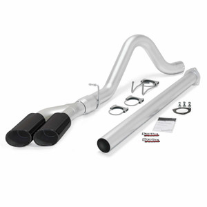 Banks Power 4" Monster Exhaust 2011-14 Ford 6.7L - Dual Black Tips (CC/SB-Lb)