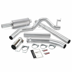 Banks Power 4" Monster Exhaust 98-02 Dodge Cummins 5.9L - Chrome Tip (Ext. Cab)