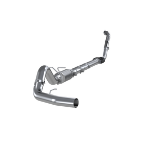 MBRP 4" Turbo Back, Single Side Exit, (Aluminized 3" DownPipe), P, 1994-1997 F-250/350 7.3L Powerstroke Automatic ONLY