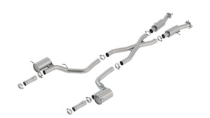 Borla 3" Cat-Back Exhaust Grand Cherokee Trackhawk 2018-2021 Cat-Back Exhaust S-Type