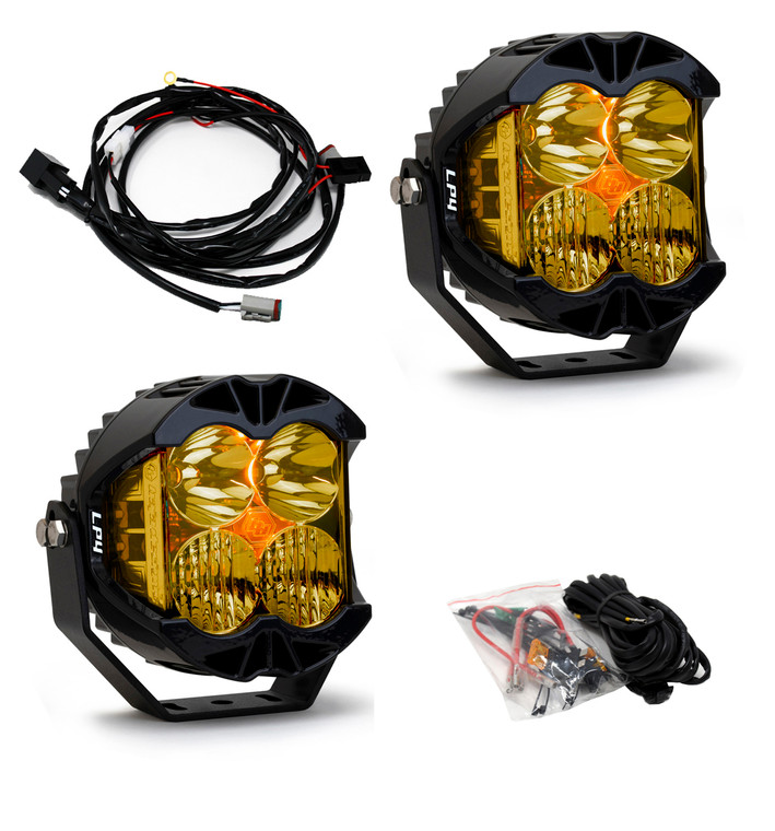 Baja Designs Lp4 Pro Led Driving/Combo Amber Lens Pair 297813