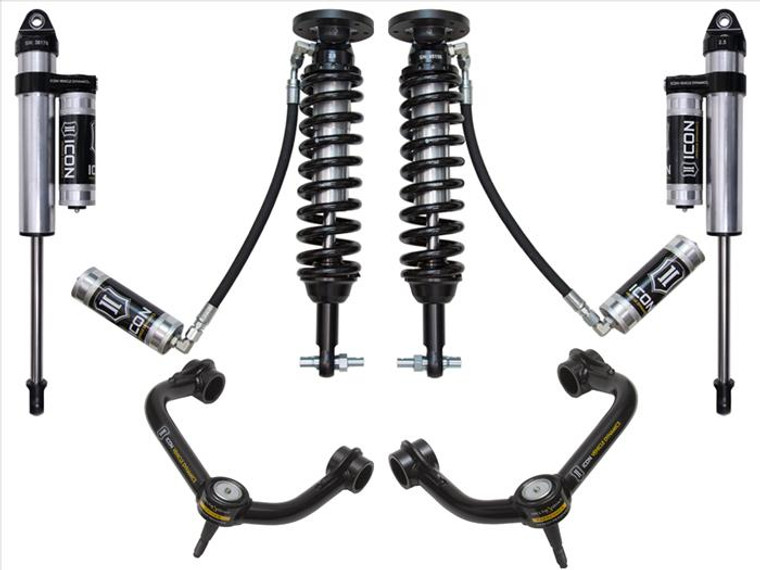 ICON Stage 4 Suspension System w/ Tubular UCA 1.75-3" 2015-2020 Ford F150 2wd