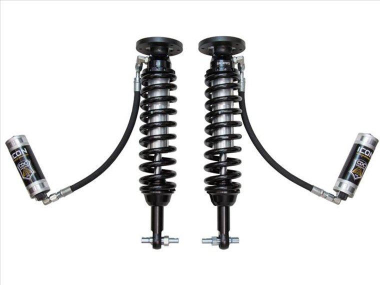 ICON 2.5 VS Remote Reservoir CDCV Adjuster Front Coilover Kit 2021 Ford F150 Rwd