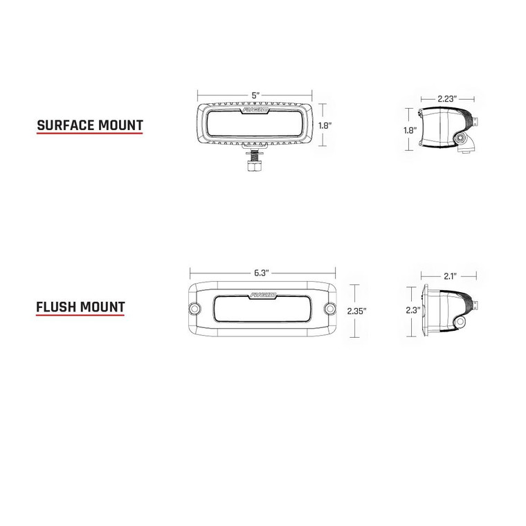 Rigid Flood/Diffused Surface Mount Sr-Q Pro