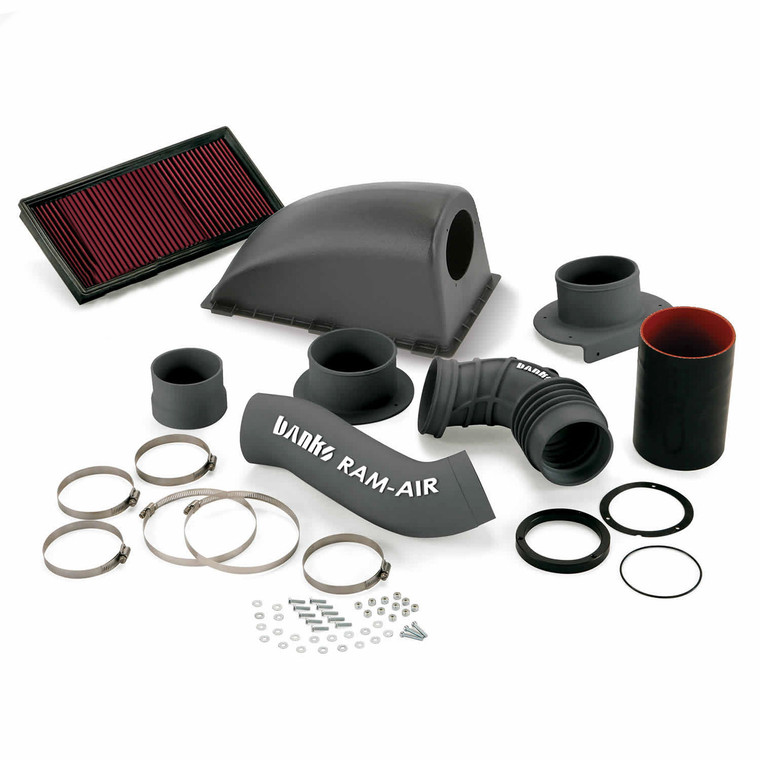 Banks Motorhome Ram-Air Cold-Air Intake System Oiled Filter 01-10 GM 8.1L W-Series Motorhome