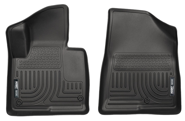 Husky Floor Liners Front 13-15 Hyundai Santa Fe GLS WeatherBeater-Black