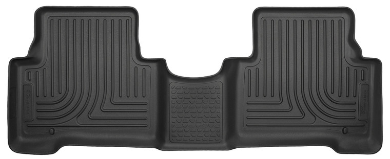 Husky Liners 2nd Seat Floor Liner 13-15 Hyundai Santa Fe Sport-Black WeatherBeater