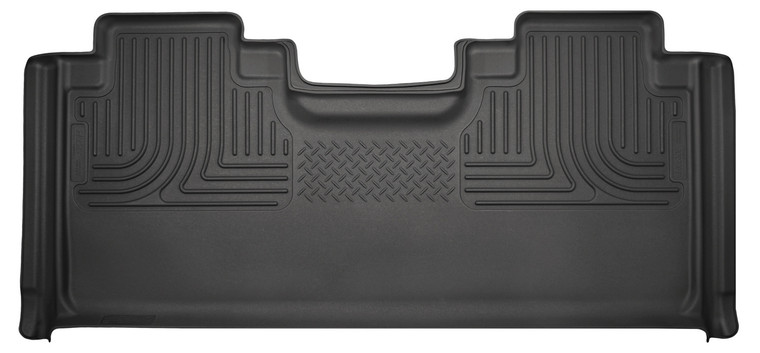 Husky Floor Liners 2nd Seat (Full Coverage) 2015 Ford F-150 SuperCab WeatherBeater-Black