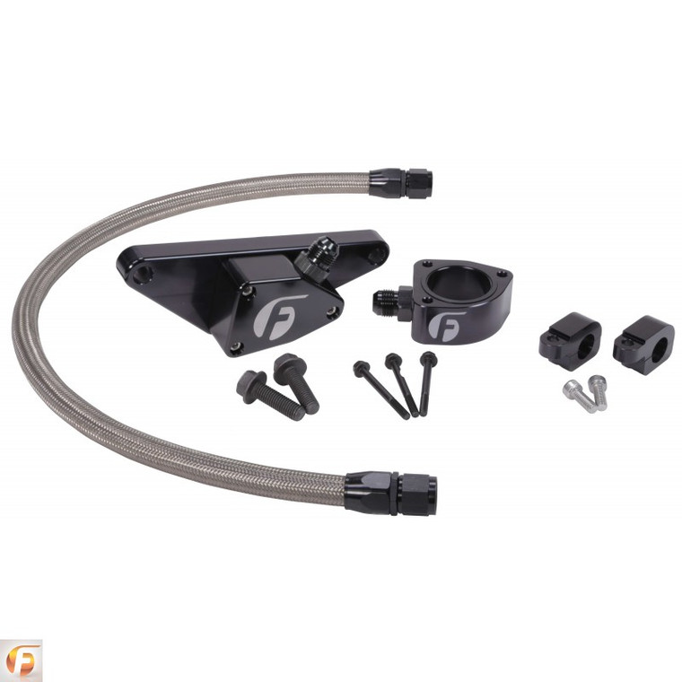 Fleece Performance Cummins Coolant Bypass Kit 03-07 Manual Transmission w/ Stainless Steel Braided Line