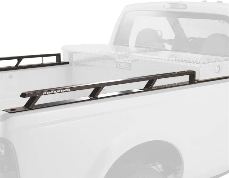 BackRack Side Rails, 8 ft Bed, 2004-2014 F-150, 21" Toolbox