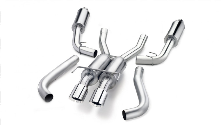 Corsa 3" Cat-Back Sport Dual Exhaust Polished 4" Tips 96-02 Dodge Viper RT/GTS 8.0L (2.5" Inlet) Stainless Steel