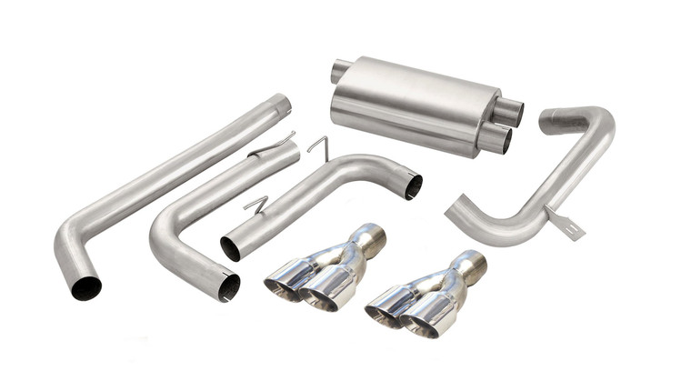 Corsa 3" Cat-Back Sport Dual Exhaust Polished 3.5" Tips 98-02 Chevy Camaro SS/Z28/Pontiac Firebird LS1 V8 Stainless Steel