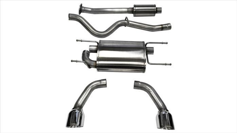 Corsa 2.5" Cat-Back Sport Dual Rear Exhaust 4.5" Polished Tips 12-Pres Subaru BRZ/Toyota 86 12-16 Scion FR-S Coupe 2.0L Stainless Steel