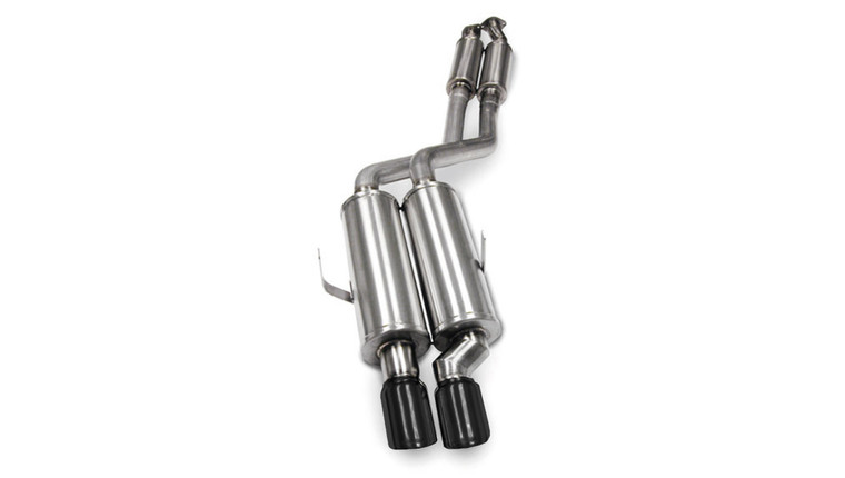 Corsa 2.25" Cat-Back Sport Single Rear Exhaust 3" Black Tips 1992-99 BMW 325/328/M3 E36 Stainless Steel