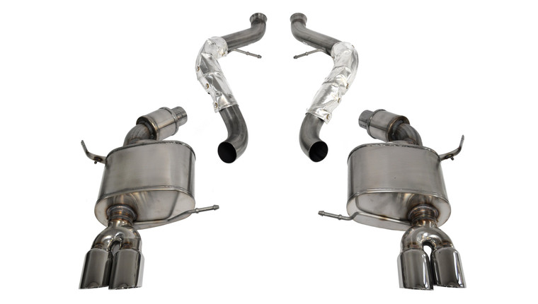 Corsa 2.5" Cat-Back Sport Dual Rear Exhaust 3" Polished Tips 08-12 BMW M3 E92 Coupe/Convertible Stainless Steel