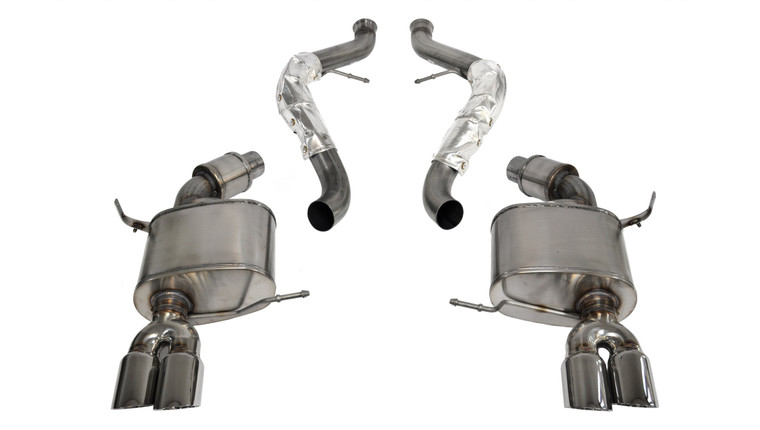 Corsa 2.5" Cat-Back Sport Dual Rear Exhaust 3" Polished Tips 08-12 BMW M3 E90 Stainless Steel