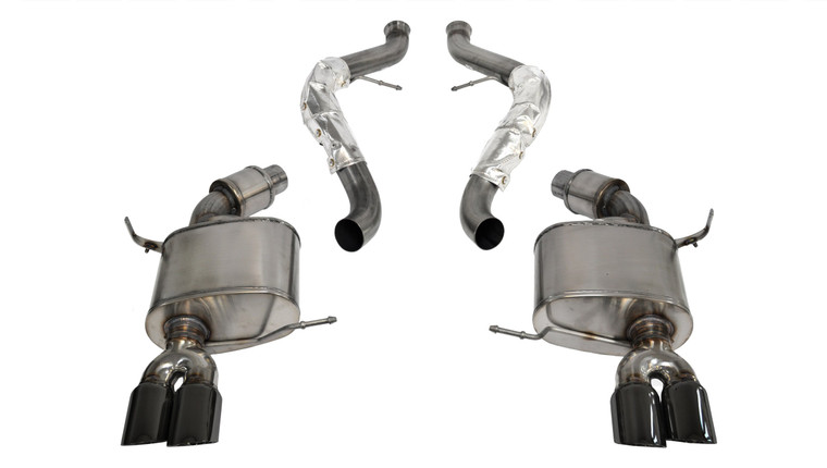 Corsa 2.5" Cat-Back Sport Dual Rear Exhaust 3" Black Tips 08-12 BMW M3 E90 Stainless Steel