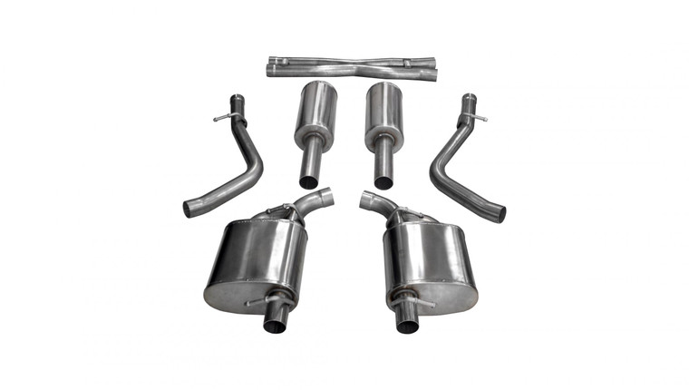 Corsa 2.5" Cat-Back Xtreme Dual Rear Exit Exhaust 15-17 Chrysler 300 R/T/15-16 Dodge Charger R/T (Not Daytona) 5.7L V8 Stainless Steel