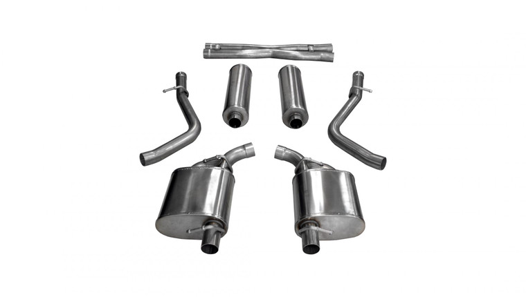 Corsa 2.5" Cat-Back Sport Dual Rear Exit Exhaust 15-17 Chrysler 300 R/T/15-16 Dodge Charger R/T (Not Daytona) 5.7L V8 Stainless Steel