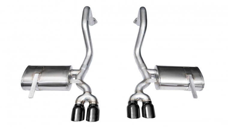 Corsa 2.5" Axle-Back Xtreme Dual Exhaust w/ Polished 3.5" Tips 97-04 Corvette/Z06 5.7L Stainless Steel