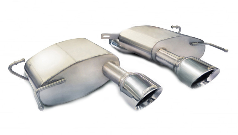 Corsa 2.5" Axle-Back Sport Dual Exhaust 4.5" Polished Tips 11-15 Cadillac CTS-V Coupe 6.2L V8 Stainless Steel