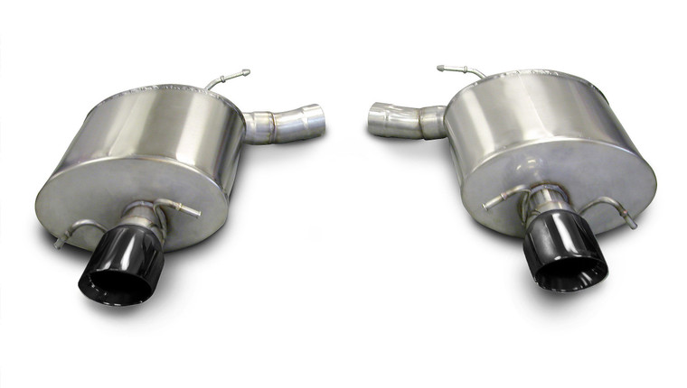 Corsa 2.5" Axle-Back Sport Dual Exhaust 4" Black Tips 09-14 Cadillac CTS-V Sedan 6.2L V8 Stainless Steel
