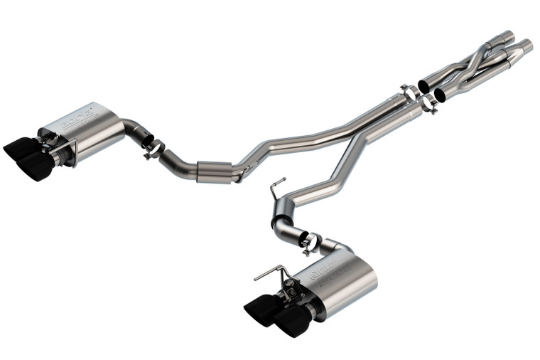 Borla ATAK Cat-Back Exhaust System 2020-2022 Ford Mustang Shelby GT500 5.2L 8 Cyl. Auto Trans Rear Wheel Drive 2 Door Use w/ Connecting Pipe Kit 60722 2021-2022 Ford Mustang Mach 1 5.0L - 140837BC