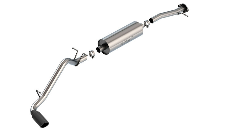 Borla S-Type Cat-Back Exhaust System 2015-2022 Chevrolet Colorado/ GMC Canyon 3.6L V6 Auto. Trans. 2 & 4WD Crew Cab w/ Short Bed (4' 10")/ Extended Cab w/ Long Bed (6' 2"). Crew Cab w/ Long Bed 140" Wheelbase Add Extension Pipe 60570 - 140645BC