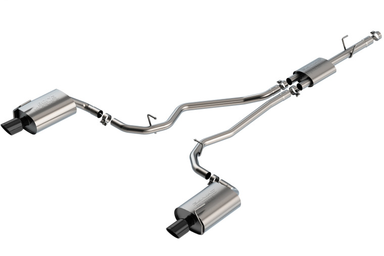 Borla S-Type Cat-Back Exhaust System 2020-2022 Ford Explorer Limited 2.3L 4 Cyl. Auto Trans 2 & 4 Wheel Drive 4 Door w/ Optional Factory Chrome Tips - 140825BC