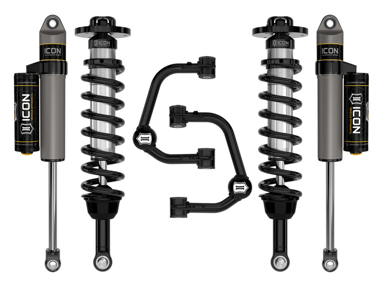 ICON 2021-2023 Ford F150 4WD 2.75-3.5" Stage 2 Suspension System w/ Tubular Upper Control Arms