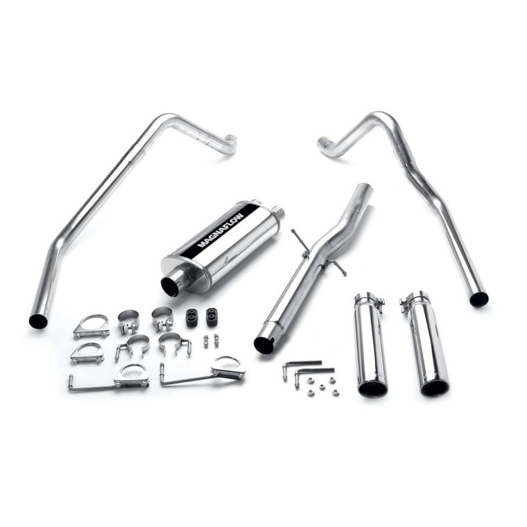 Magnaflow Stainless Cat-Back 2.5"/3" Tubing, 3.5" Tip /Exhaust Systems/Dual Exhaust Kit Split Rear Exit - (Excl. Off Road Package)