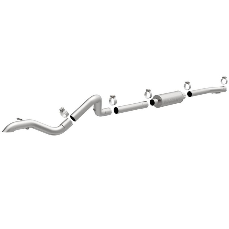 Magnaflow Stainless Steel Cat-Back Performance Exhaust System High Clearance Off-Road Rockcrawler Design Single Straight Driver Side Rear Exit2.5 In. Tubing Turn Down Mandrel Bendmfl-15239