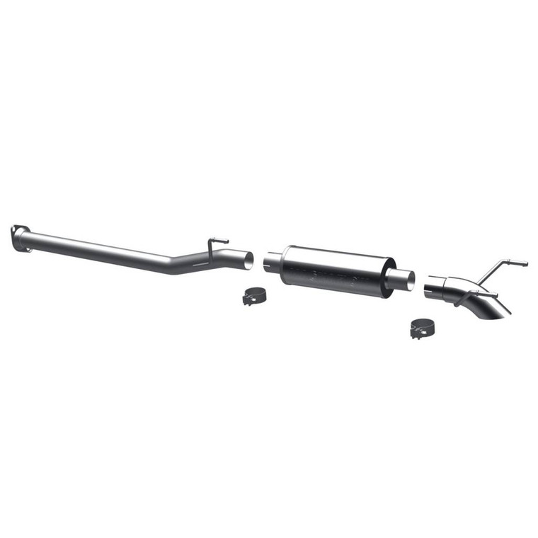 Magnaflow Stainless Cat-Back Off Road Pro Series, 2.5" System, 3" Turn Down, Turn Down In Front Of Rear Tire Mfl-17115