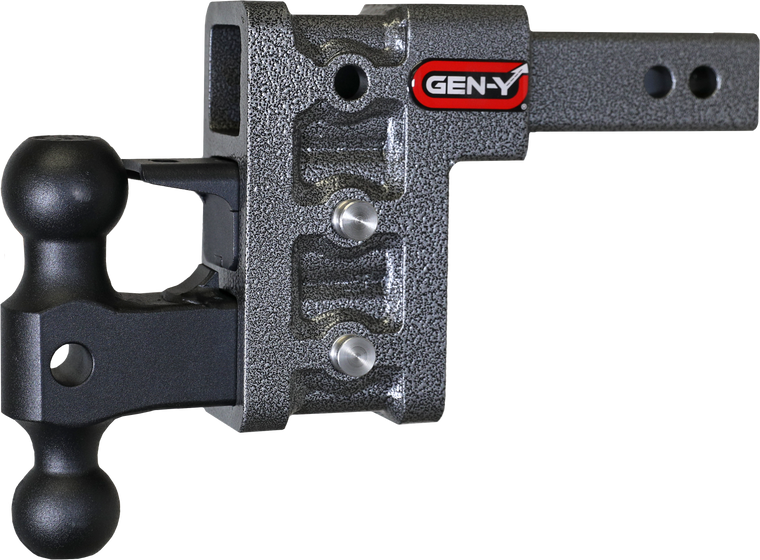 Gen-Y Mega Duty 2in Shank 5in Drop 2K TW 16K Hitch w/GH-051 Dual-Ball/GH-032 Pintle Lock
