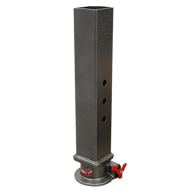 Gen-Y Viking 4in Square Tube Gooseneck Static Hitch w/SnapLatch 2-5/16in Coupler 8.5K TW 30K