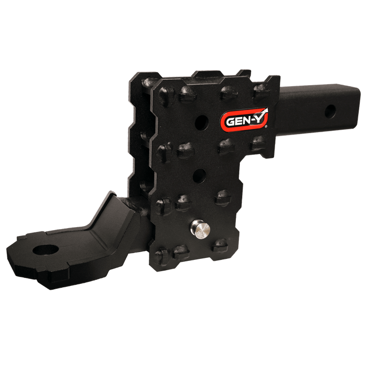 Gen-Y Phantom-X 2in Solid Shank 4.5in Drop 1K TW 10K Hitch w/GH-103705 Platinum Ball Mount