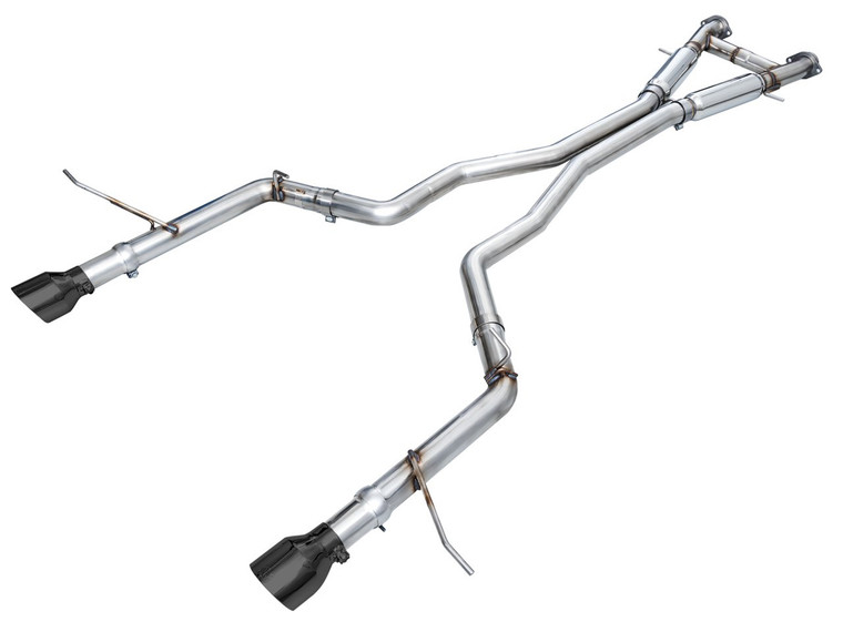 AWE Track Edition Exhaust for Dodge Durango 6.4 / 6.2 SC - Diamond Black Tips