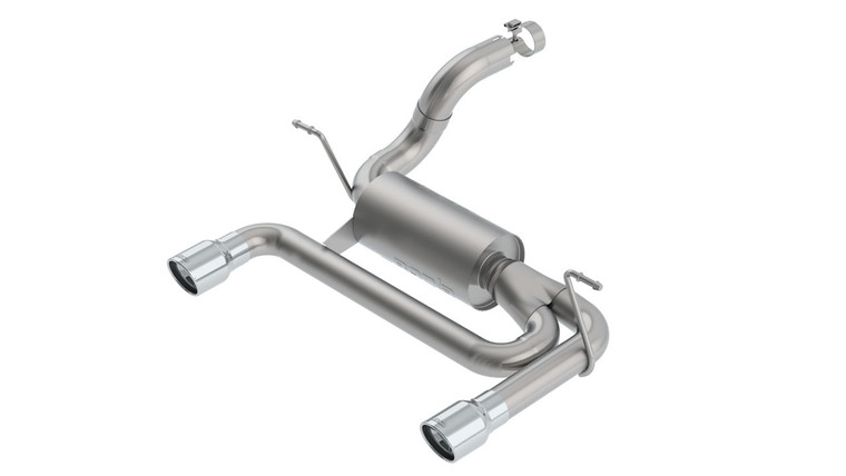 Borla 2.75" Into Muffler Dual 2.5" Out Axle-Back Exhaust 2018-2023 Jeep Wrangler Jl/ Jlu 3.6l V6, S-Type Series -11956