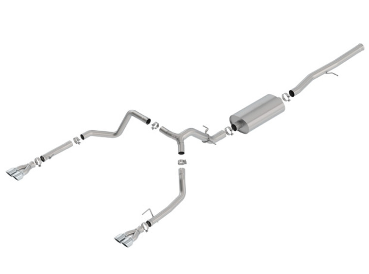 Borla 3.5", 2.75" Cat-Back Exhaust 2019-2023 Chevy/Gmc Silverado/Sierra 1500 6.2l V8, Touring Series -140782