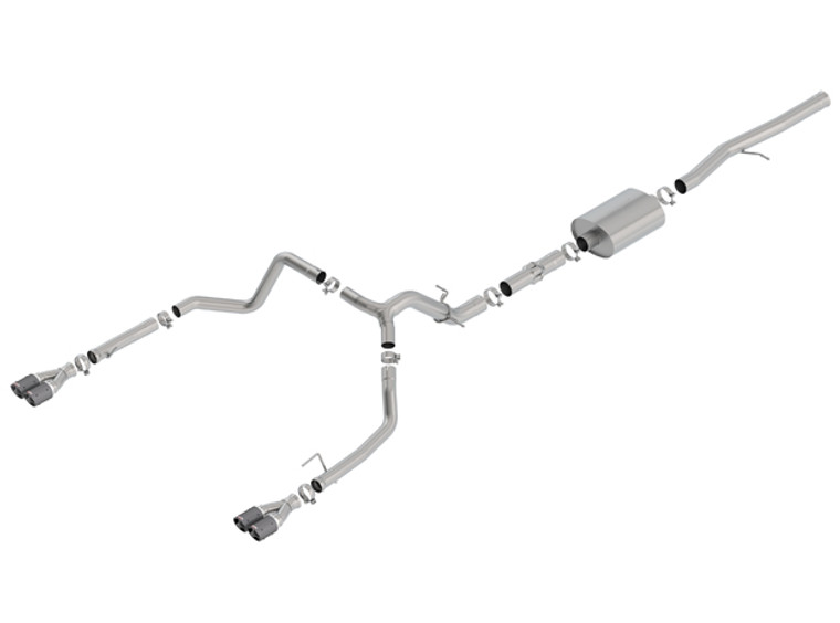 Borla 3.5", 2.75" Cat-Back Exhaust 2019-2023 Chevy/Gmc Silverado/Sierra 1500 6.2l V8, Atak Series -140776cf