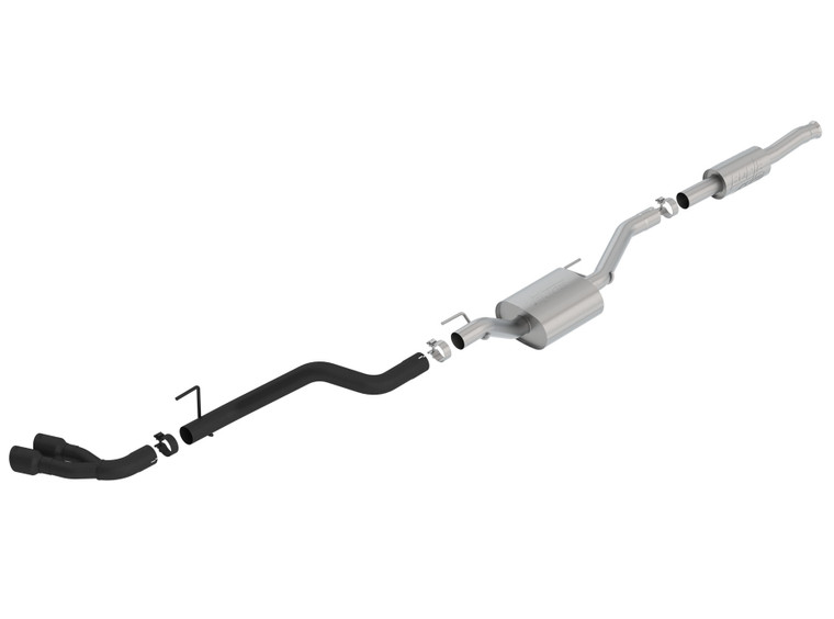 Borla 140813CB Cat-Back Exhaust 2020 Jeep Gladiator 3.6L V6, ATAK Series -140813CB