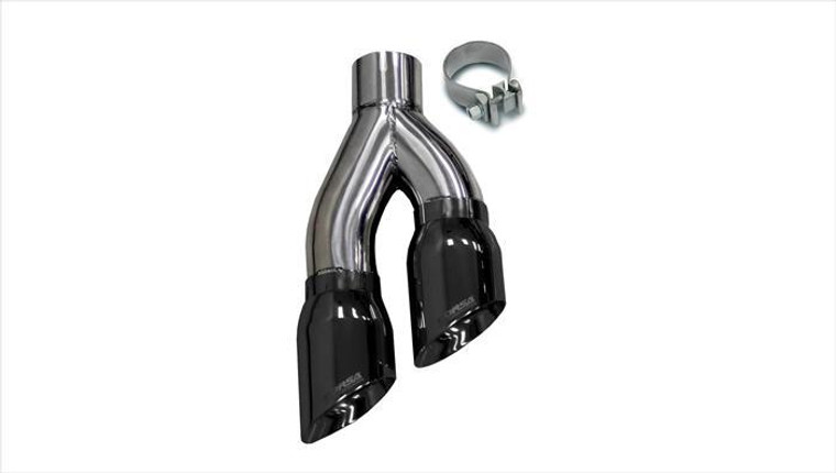 Corsa One Exhaust Systems/Dual Exhaust Kit 4" Side Swept Black Pro-Series Tips (Clamp Included) Fits Corsa Exhaust Kits
