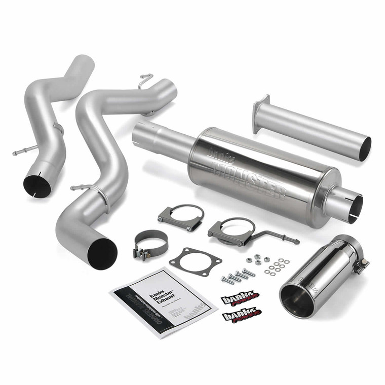 Banks Power 4" Monster Exhaust 2002-05 Duramax 6.6L - Chrome Tip (Sc/Lb)